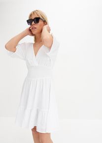 Minikleid, weiß, Größe 46, bonprix