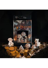 Dragons - Set di Dadi Quartz RPG 7 pezzi