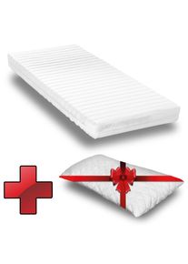 Saltea din spumă rece K16 160 x 200 cm, înălțime 16 cm, nivel de fermitate H2/H3 + pernă cu fulgi de gel CloudComfort Basic 40 x 80 cm gratuit