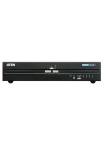 Aten Kettős kijelzős biztonságos KVM-kapcsoló, 3840 x 2160, DisplayPort / HDMI - USB / PS/2 - CS1142DP-AT-G