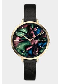 Women's Watch - Multi-colored - Surgical steel case, Sapphire-hardened mineral glass, Black Leather Strap - 30mm , Miyota Quartz Movement - Lilienthal