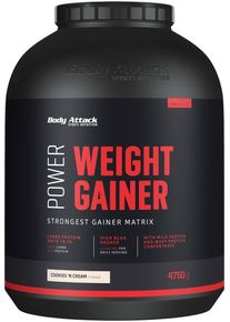 Body Attack Sports Nutrition Body Attack Power Weight Gainer, 4750 g Dose, Cookies & Cream