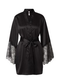Hunkemöller Hunkemöller Dames Ochtendjas zwart XL-XXL