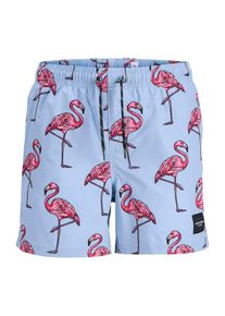Jack & Jones Jack & Jones Junior Szorty kąpielowe 'JPSTMAUI' dla chłopców jasnoniebieski / fioletowy / różowy Rozmiar 128
