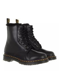 Dr. Martens Bottes & Bottines, 1460 Serena en noir - Matière synthétique & Caoutchouc & Cuir & Finition lisse, 36 (EU)