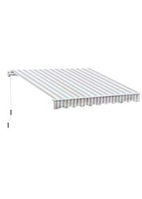 Outsunny 10' x 8' Manual Retractable Sun Shade Patio Awning | Aosom Ireland