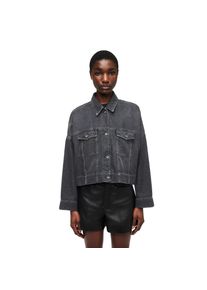 Drykorn HOLBROOKS Oversized spijkerjas van grijs denim in zwart, maat 3