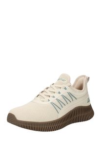 Skechers Heren Sneakers laag 'BOBS GEO' crème / cyaan blauw 40