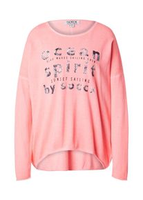 SOCCX Pull-over oversize Femme rouge taille XS-S