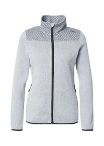 CMP Funktionsfleecejacke Damen grau / hellgrau / schwarz Größe XS