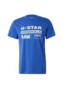 G-Star Raw G-STAR Koszulka dla mężczyzn królewski błękit / biały Rozmiar S