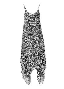 KOROSHI Sommerkleid Damen schwarz / weiß Größe 40