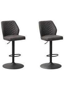 Barhocker-Set Grayson 2er-Set ca. 42x114 cm Anthrazit