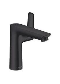 Waschtischmischer Hansgrohe 150 Talis E, Ausladung 141 mm, mit Zugstange, schwarz matt - 71754670