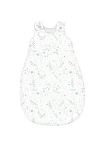 Avelia Babyschlafsack , Grün , Textil , Blume , Füllung: Vlies, Lyocell,Vlies, Lyocell , 42x56 cm , Textiles Vertrauen - Oeko-Tex® , Schlafen, Babytextil-Kollektionen