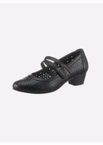 Jana Dames Pumps met wreefriempje in zwart ,maat 37, Witt, 100% Imitatieleer