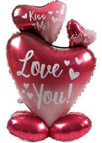 Folat Palloncino foil 3 cuori Ombre Love 77cm