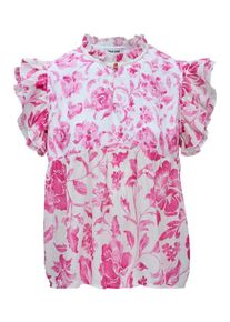 Salsa Jeans Dames Blouse fuchsia / wit S