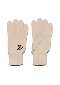 Calvin Klein Jeans Fingerhandschuh Damen beige / schwarz Größe XS/XL