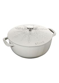 Staub La Cocotte 24 cm, Marmite flocon, Truffe blanche