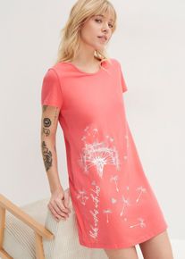 Nattlinne i ekologisk bomull - stark rosa - storlek 36/38 (S) - bonprix