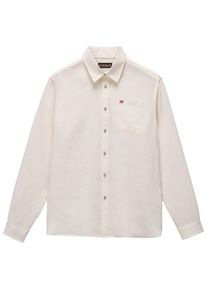 Napapijri G-Linen L/S Overhemd Heren (XXL |grijs)