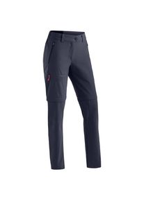 Maier Sports Women's Nata Zip Loop Zip-off trousers Women (88 - Long, blue)
