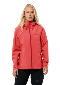 Jack Wolfskin Damska przeciwdeszczowa kurtka hardshell Highest Peak 3L Jacket Women L vibrant red