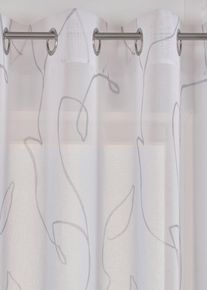 Voilage à imprimé graphique (1 pce) - blanc - taille 145x135 cm - bonprix
