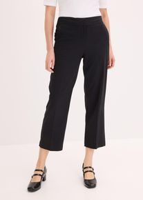 Pantalon 3/4 fuselé et fendu en bas - noir - taille 38 - bonprix