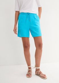 Short en gaze de coton - bleu - taille 50 - Mousseline - bonprix