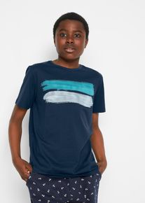 T-shirt dans des coloris mode - bleu - taille 140/146 - 100% coton - bonprix