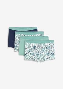 Lot de 4 boxers coton femme - bleu - taille 58/60 (3XL) avec coton - bonprix