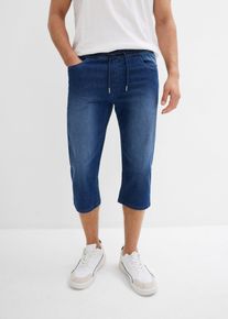 Lot de 2 jeans jogger 3/4 en denim léger coupe droite regular - bleu - taille 42 avec coton - bonprix