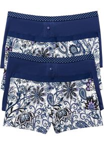 Lot de 4 boxers femme - blanc - taille 58/60 (3XL) avec coton - bonprix
