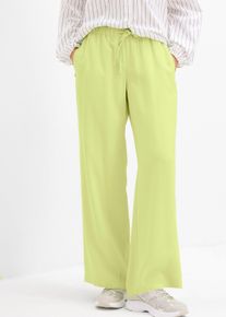 Pantalon large en viscose fluide - vert - taille 42 - Viscose - bonprix