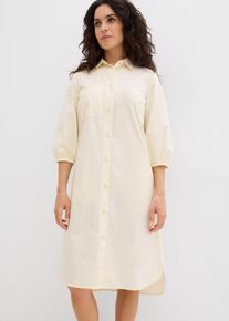 Robe-chemise en coton léger - beige - taille 52 - 100% coton - bonprix