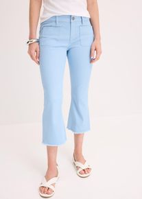 Pantacourt en coton extensible - bleu - taille 48 avec coton - bonprix