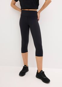Legging 3/4 de sport ultra-léger à ceinture élastiquée - noir - taille 58/60 (3XL) - bonprix