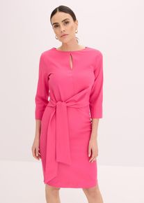 bonprix Mujer, Vestido con detalle de cordón, rosa, 52