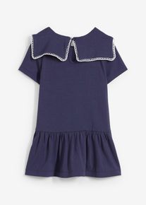 bonprix Vestido de punto de viscosa fluida, azul, 80/86