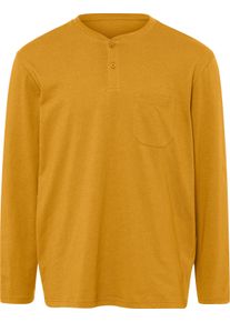 Herren Schlafanzug-Shirt ocker Größe 60/62
