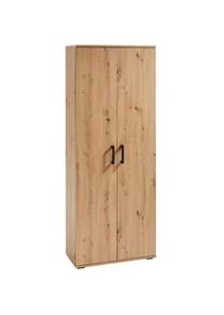 Xora Mehrzweckschrank , Eichefarben , Holzwerkstoff , 70x179x33.5 cm , Waschküche, Mehrzweckschränke
