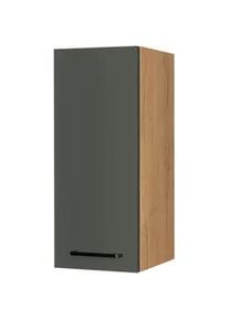 Nobilia Küchenoberschrank , Grün, Eichefarben , Metall , 2 Fächer , nur wie online abgebildet bestellbar , 30x72x35 cm , Blauer Engel, Pefc, Goldenes M, Made in Germany, DGM-Klimapakt , hängend, Typenauswahl , Küchen, Küchenmöbel, Küchenschränke