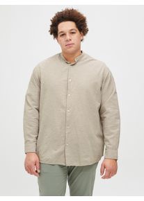 Jack & Jones PlusSize Jack & Jones PlusSize Langarmhemd »JJEBREEZE LINEN BLE BAND SHIRT LS SN PLS«