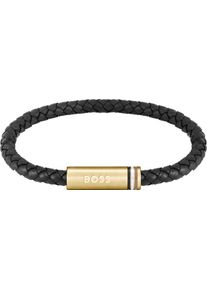 BOSS Lederarmband »ARES SINGLE, 1580623, 1580624«, mit Emaille