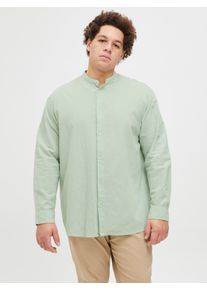 Jack & Jones PlusSize Jack & Jones PlusSize Langarmhemd »JJEBREEZE LINEN BLE BAND SHIRT LS SN PLS«