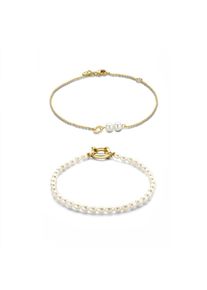 Isabel Bernard Dames Armband goud / parelwit One Size