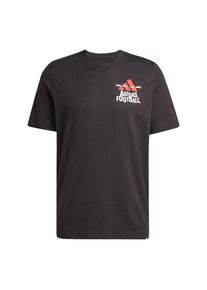adidas Performance Funktionsshirt 'Football' Herren rot / schwarz / weiß Größe XS