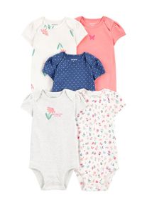 Carter's Carter's Rompertje/body donkerblauw / grijs gemêleerd / pitaja roze / wit 50-56